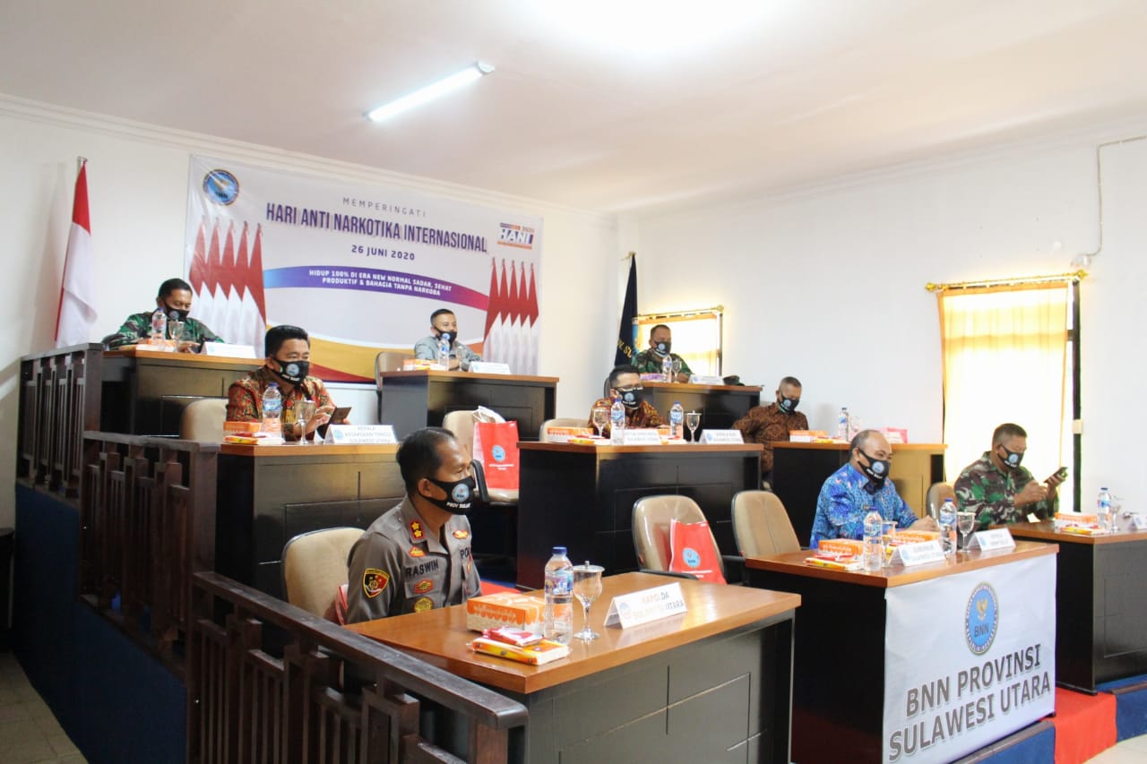 Wakajati Sulut Hadiri Puncak peringatan HANI Tahun 2020 di BNNP Sulut